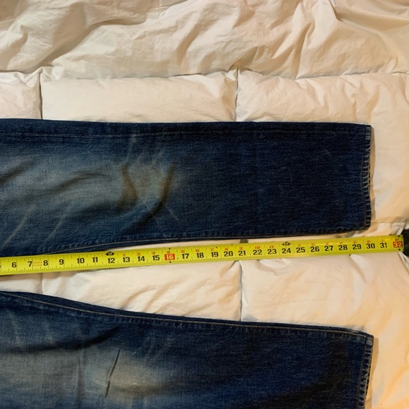 Men's Vince Rhodes Slim Straight Dark Blue Jeans - Picture 7 of 10